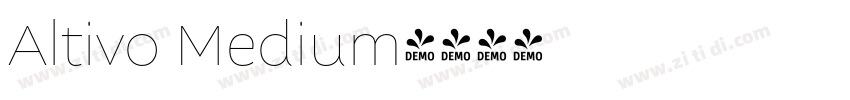 Altivo Medium字体转换